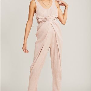 Hatch Wrap Around Jumpsuit Petal Gingham Sz 2 Med